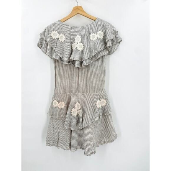 Inika Choo Striped Floral Embroidered Dress - Picture 6 of 10